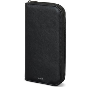 Portefeuille de voyage en cuir pleine fleur fait main avec protection RFID pour hommes et femmes, modèle 2026, portefeuille de voyage personnalisé à fermeture éclair, tendance - Product Image 1