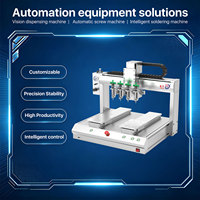 Mesin Dispensing 4 Nozzle Stasiun Ganda yang Dapat Disesuaikan untuk Lem UV & Silikon