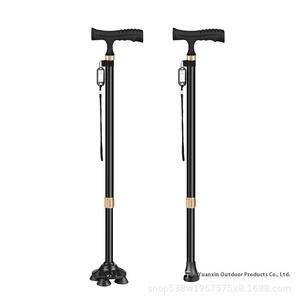Béquilles en alliage d'aluminium rétractables à double usage recouvertes de colle Bâton de <span class=keywords><strong>marche</strong></span> rotatif à une jambe pour la randonnée des personnes âgées - Product Image 6