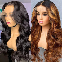Perruques avant de lacet Hd transparentes pour les femmes noires, extensions de cheveux perruques brésiliennes 13x6 perruques frontales en dentelle complète pré-plumées
