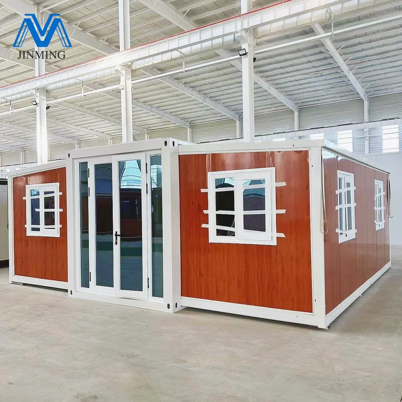 Casa pré-fabricada automática de 2 quartos, recipiente modular portátil dobrável expansível de 20 pés e 40 pés, villa minúscula com banheiro