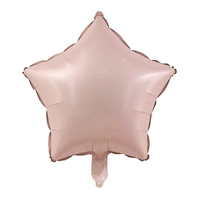18 pouces rétro couleur étoile coeur rond en forme de ballon en aluminium crème blanc chocolat caramel ballon décoration de fête d'anniversaire