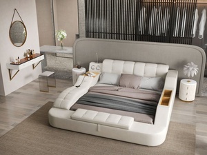 Canapés-lits pas chers Nova pour salon, multifonctionnels, tout-en-un, lit intelligent avec rangement, lit rembourré en tissu avec USB, nouveau lit-1 Multi - Product Image 3