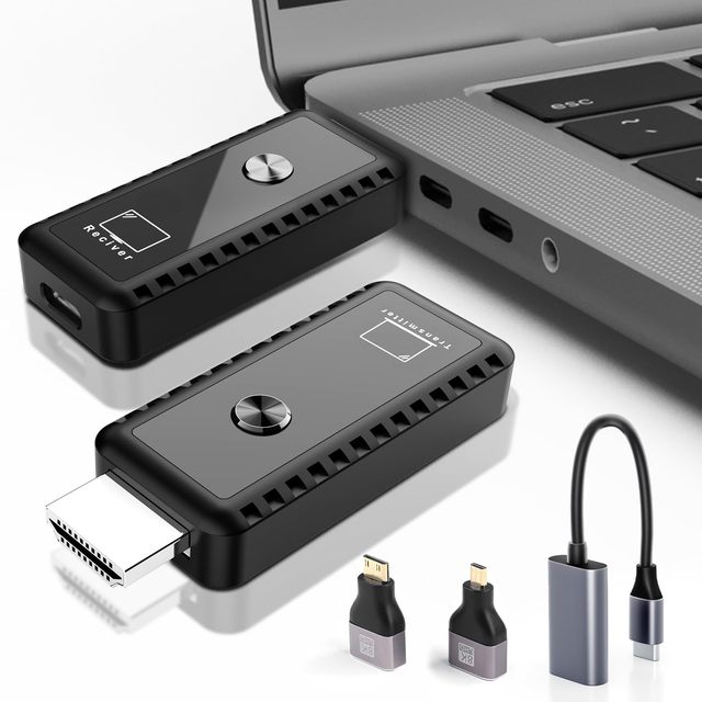 Wireless HDTV  Transmitter and Receiver Plug & Play Portable Wireless HDTV1080P Support 2.4/5.8Ghz 100Ft