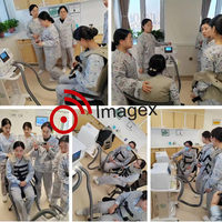 Équipement de rééducation médicale Gilet HFCWO Système de dégagement des voies respiratoires pour l'élimination assistée de la toux Expectoration Physiothérapie