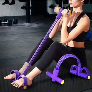High Quality TPU 6-Tube Fitness <b>Step</b> Platforms with Resistance Belt Elastic Foot Pedal for Yoga Pilates & Home <b>Gym</b> Workout - Product Image 5