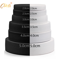 Sangle élastique plate en Spandex/Polyester DILI DLZD-002 de 2,0 cm pour couture et tricotage, vente en gros d'usine, écologique