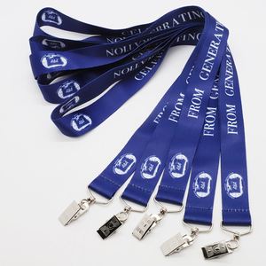 Custom Polyester ID Card Holder Lanyards With Alligator Clips Personalized Heat Transfer Lanyards for Legal Professionals - Product Image 1