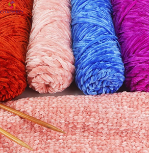 Fil à tricoter en chenille fantaisie brillant <span class=keywords><strong>de</strong></span> 4 mm, 100 % polyester, <span class=keywords><strong>pas</strong></span> <span class=keywords><strong>cher</strong></span>, pour sacs au crochet - Product Image 3