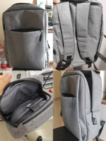 Sac d'ordinateur portable unisexe personnalisé avec logo pour étudiants et bureau, sac à dos antivol imperméable pour l'école