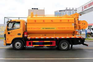 Camion-citerne à jet d'aspiration puissant Dongfeng 6 roues 10CBM neuf pour le désincrustage des canalisations municipales - Product Image 3