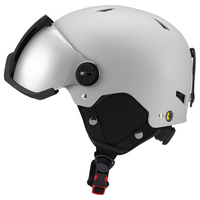 Casque de ski avec lunettes UV, coque en ABS légère et résistante aux chocs, chaud et confortable, pour snowboard et sports d'hiver