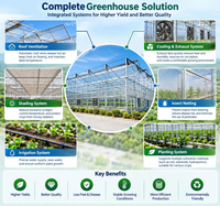 Complete set voor aardbeienkweek in kas: NFT-gootsysteem voor substraat