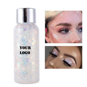 Marque privée Visage Glitter Cosmétique Mixte Noël Chunky Glitter Gel pour Cheveux Visage Corps <span class=keywords><strong>Maquillage</strong></span> - Product Image 1