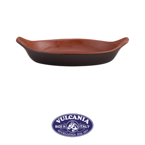 Plat de service ovale en terre cuite Vulcania 20 × 4,6 cm, marron, bicolore - Product Image 4