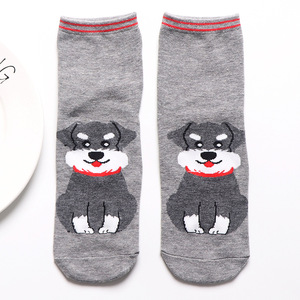 Wholesale 5 Colors Animated Socks Cartoon Dog Womens Animal Cheap Ankle Cute Socks - Product Image 3