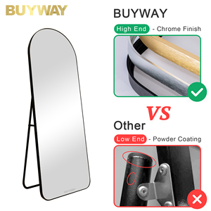 Cong Tempered Glass đầy đủ cơ thể Gương treo tường đầy đủ chiều dài mặc quần áo gương hộ gia đình miễn phí đứng sàn gương tùy chỉnh - Product Image 4