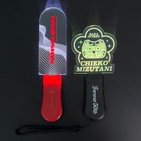 Bâton lumineux en acrylique pour décoration de mariage, logo personnalisé, forme RGBW LED 15 couleurs, design moulé 3D, portable, piles AAA