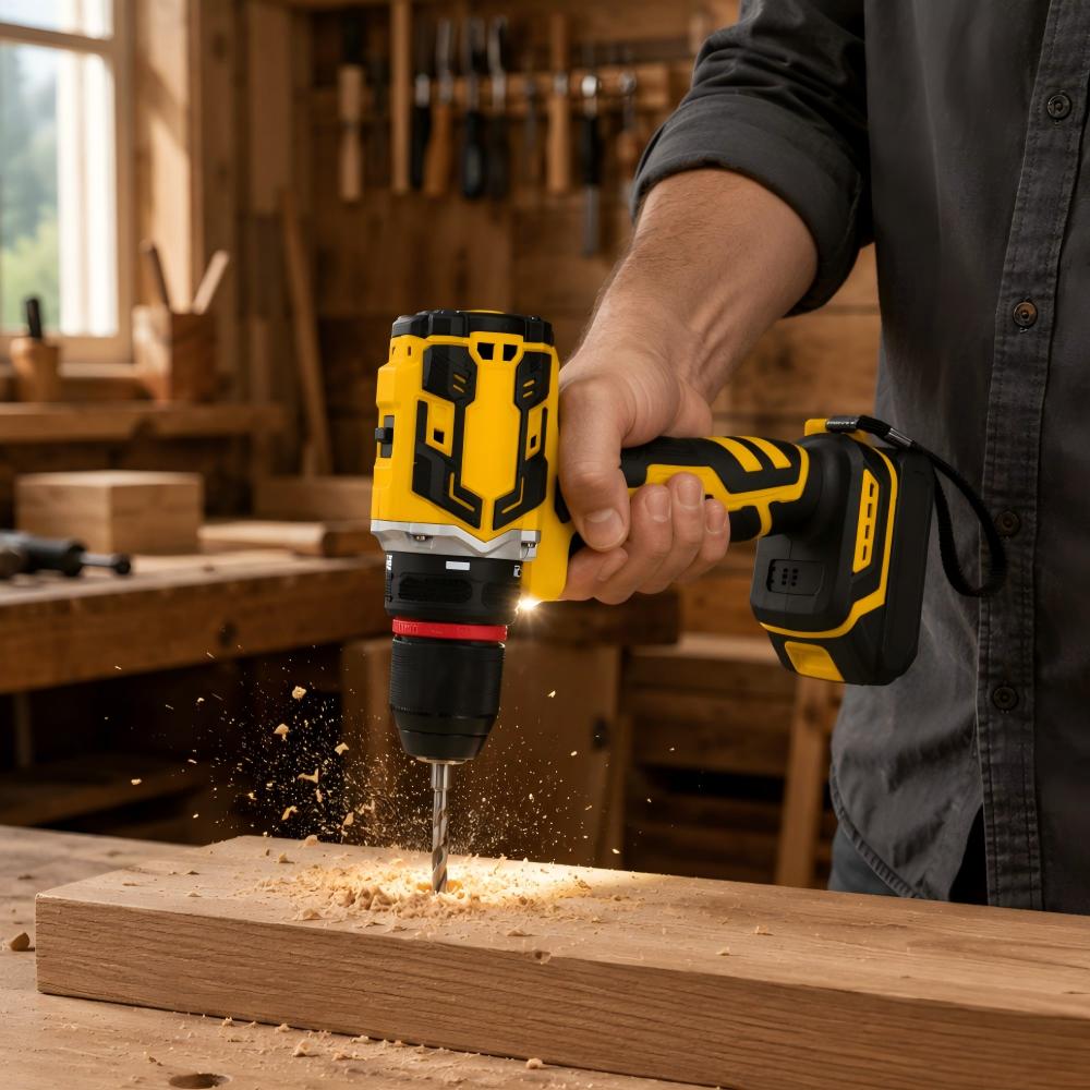 RYNEX OEM Brushless Cordless Drill 21V 10mm 45Nm 2 Speed Lithium Power Drill Driver Wholesale Factory Supplier Combo Kit · image 5