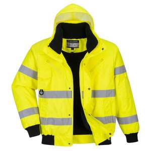 PORTWEST - C467YERM Chaqueta amarilla 3 en 1 de alta visibilidad-EAN 5036108249138 ROPA DE TRABAJO - Product Image 1
