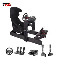 Simulador de Carreras de Aluminio DIY, Plataforma de Conducción para PC, TFA, Xbox, G25, G27, G29, G920, Asiento de Simulación de Carreras GTR