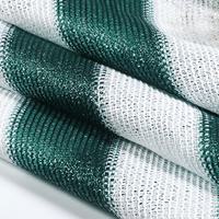 Toile d'ombrage verte et blanche rayée - Protection UV, respirante, anti-âge pour serres et plantes de pergola.