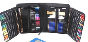 Kit Completo di Matite Colorate - 72/120/180 Colori Vibranti con Custodia da Viaggio e Libro da Colorare a Tema Floreale per Disegnare e Colorare - Product Image 4