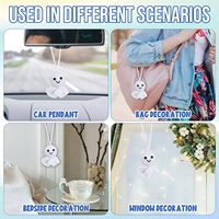 Häkeln Sunny Doll Car Rückspiegel Hängendes Zubehör Niedliches Häkeln Sunny Doll Key chain Bag Anhänger Geschenke für Frauen