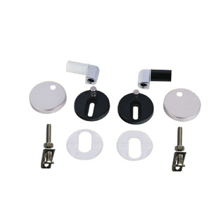 Charnière de meuble King Wei en alliage de zinc 2,5 mm chromée à fermeture douce pour fixation de siège de toilette - Product Image 2