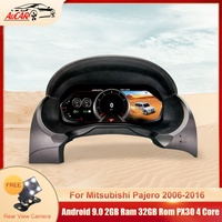 AuCAR — système Linux 12.3 ", 1 go-4 go, écran multimédia HD, panneau d'instruments, pour Mitsubishi Pajero 2006-2016