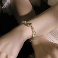 Bracelet artisanal en perles naturelles et pierres naturelles, style chinois, bijoux légers et polyvalents, vente en gros