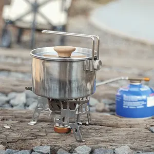 Ustensiles de cuisine pour le camping Pot à nouilles instantanées Bouilloire amovible multifonctionnelle portable pour l'extérieur Cafetière