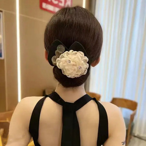 <span class=keywords><strong>Pince</strong></span> à <span class=keywords><strong>chignon</strong></span> élégante en forme de rose, douce, pour coiffure quotidienne, pour femmes, maintien sûr, accessoires capillaires - Product Image 5