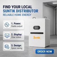 Système de stockage d'énergie domestique pour énergie solaire, batterie LiFePO4 51,2 V 100 Ah 10 kWh, garantie 10 ans, à poser au sol ou à fixer au mur