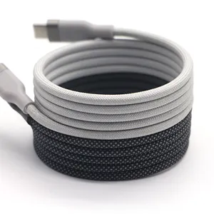 Venta al por mayor de fábrica Nuevo Cable de datos 100W Cable de datos de carga rápida magnético portátil USB C a tipo C 850GS Cable DE DATOS magnético alto