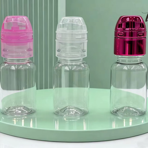 Flacon de désinfectant <span class=keywords><strong>pour</strong></span> les mains en PET transparent de 15 ml avec pompe doseuse et dispositif d'étanchéité, adapté au dosage d'additifs - Product Image 1