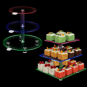 Support <span class=keywords><strong>de</strong></span> gâteau en acrylique écologique à 3 niveaux à prix <span class=keywords><strong>d</strong></span>'usine avec lumière LED Nouveau support <span class=keywords><strong>de</strong></span> cupcake design pour les magasins <span class=keywords><strong>de</strong></span> fêtes <span class=keywords><strong>d</strong></span>'<span class=keywords><strong>anniversaire</strong></span> <span class=keywords><strong>de</strong></span> mariage - Product Image 4
