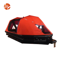 Rafts de sauvetage gonflables auto-redressants Solas en caoutchouc avec matériau imperméable pour 100 personnes, certifiés CCS
