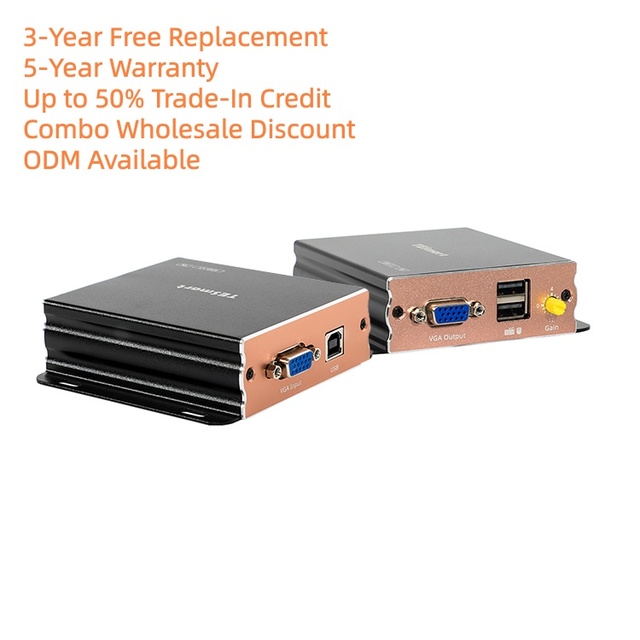 VGA KVM Extender 300m ODM 1080P Support EDID Pass Through Video Transmitter and Receiver for Traffic Management Center