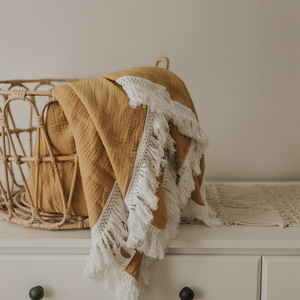 Coperte Swaddle in Mussola 100% Cotone per <span class=keywords><strong>Neonati</strong></span>, Coperta Decorativa per Bambini, Swaddle in Garza per <span class=keywords><strong>Neonati</strong></span>, Biancheria da Letto in Cotone per Bambini - Product Image 4