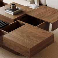 Nouvelle table fonctionnelle de style japonais Sabi Wabi, mobilier d'intérieur, table à thé en bois pour villa et loft, tables basses domestiques