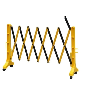 An toàn có thể thu vào hàng rào mở rộng đường chướng ngại vật với bánh xe Kính thiên văn hàng rào giao thông - Product Image 3