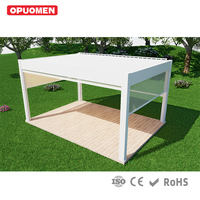 Pergola motorisée moderne en aluminium avec toit à lames orientables pour solution d'ombrage commerciale de jardin, vente en gros usine