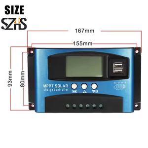 Contrôleur <span class=keywords><strong>solaire</strong></span> intelligent MPPT à mise au point automatique 30A, grand écran LCD, contrôleur de charge de batterie de panneau <span class=keywords><strong>solaire</strong></span>, qualité industrielle, réglable - Product Image 5