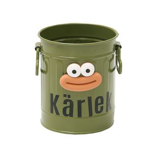 Porte-stylos de bureau mignon à grande bouche, petit seau en métal style Instagram pour étudiants, papeterie, pinceaux de maquillage et autres articles - Product Image 3
