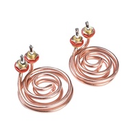 Tube chauffant à spirale, élément chauffant en cuivre/acier inoxydable SANTIAN ST10-01 pour chauffage électrique personnalisé