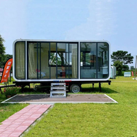 Maison mobile sur roues à prix abordables roulotte de bureau portable cabin apple tiny home trailer