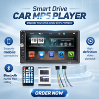 Lecteur MP5 de voiture à grand écran 7 pouces, Android Auto, carte 1 an, clé USB, interconnexion CarPlay, image de recul HD, machine tout-en-un