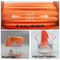 Muestra Gratuita En Stock Tela Tricot Mate Lisa Elástica de Poliamida Elastano Spandex para Trajes de Baño, Ropa Interior, Bikini y Lencería