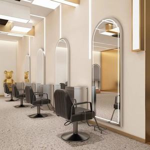 Meubles de salon modernes à succès, miroir spécial pour salon de coiffure avec lumières LED, miroir mural en aluminium pour salon de coiffure, équipement de salon - Product Image 4
